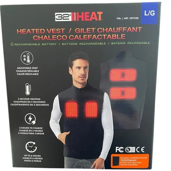 32° HEAT Rechargeable Heated Vest – Large (L/G) - Picture 4 of 8